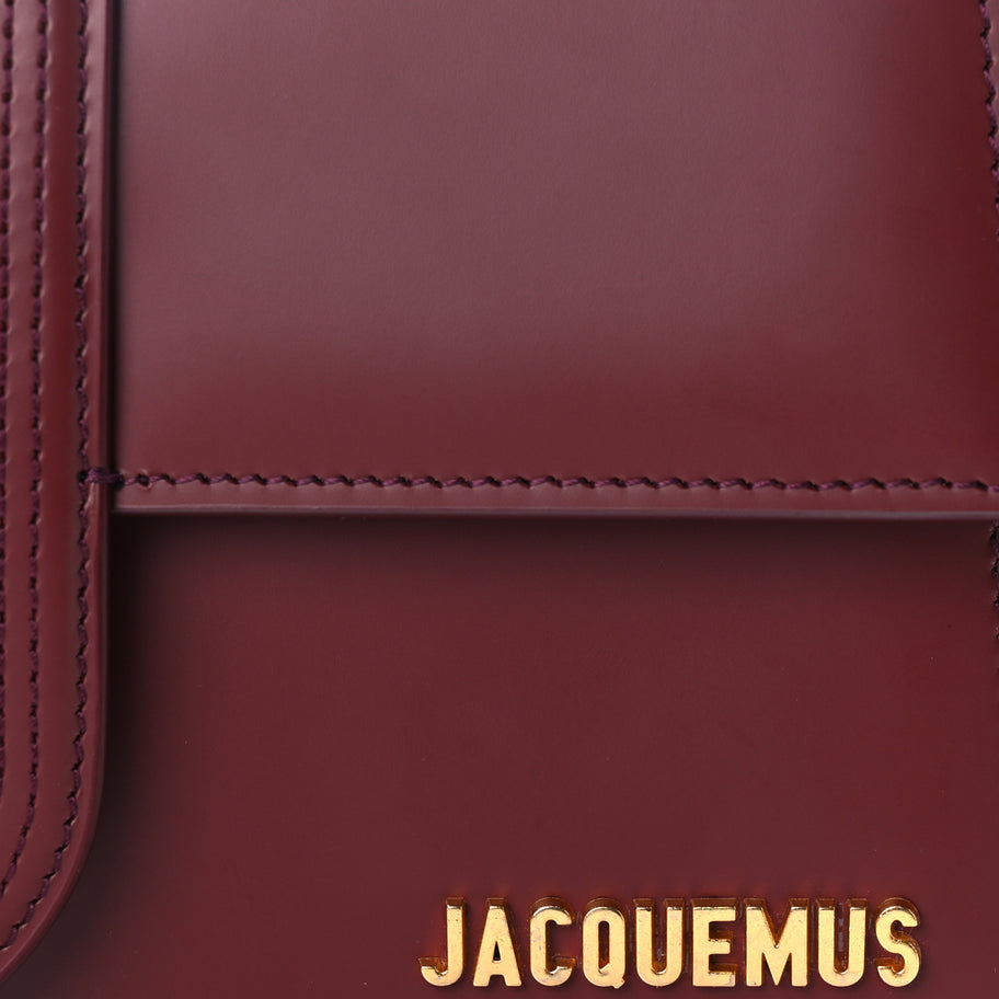 Jacquemus Smooth Calfskin Le Grand Bambino Dark Burgundy Image 6
