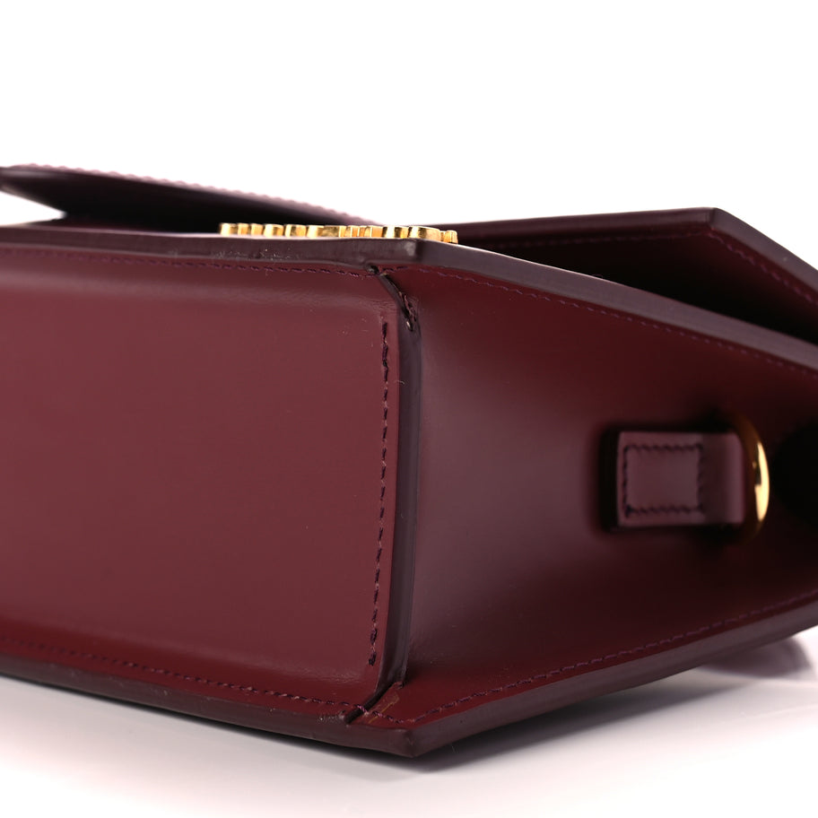 Jacquemus Smooth Calfskin Le Grand Bambino Dark Burgundy Image 8