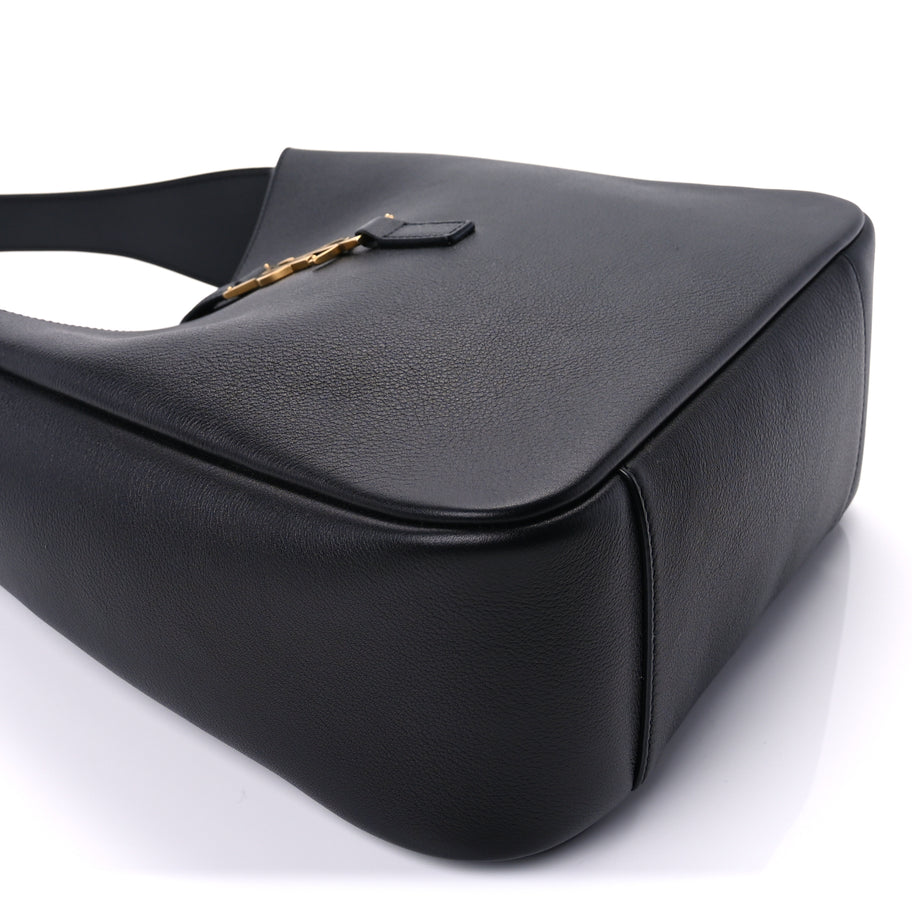 Saint Laurent Smooth Calfskin Small Le 5 A 7 Soft Hobo  Black Image 5