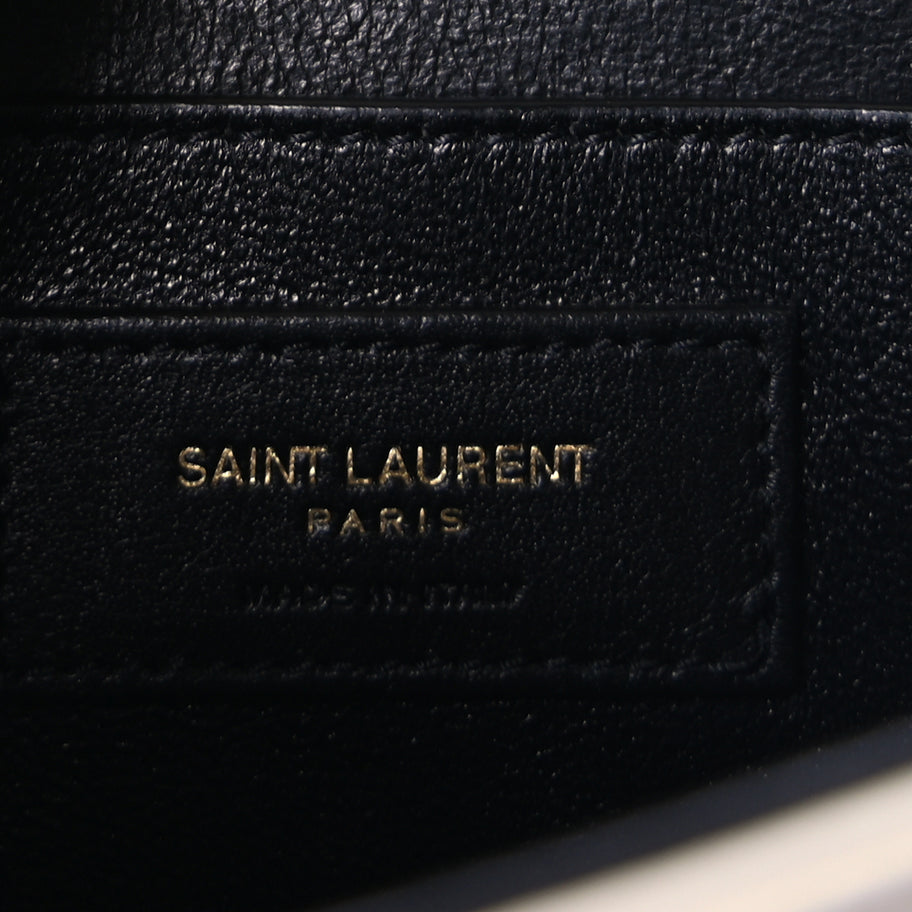 Saint Laurent Smooth Calfskin Small Solferino Satchel Ivory Image 5