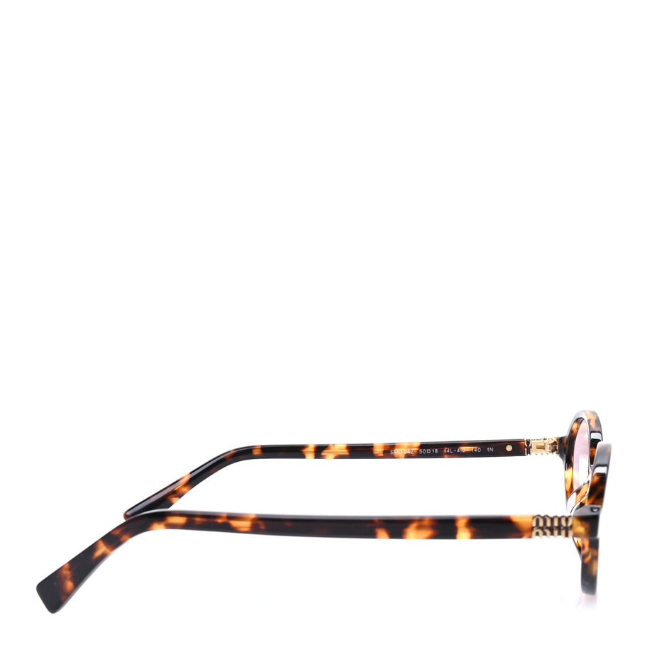 Miu Miu Acetate Oval Regard Sunglasses SMU04Z Tortoise Image 3