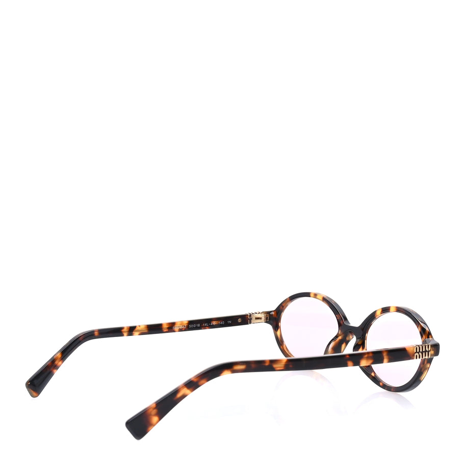 Miu Miu Acetate Oval Regard Sunglasses SMU04Z Tortoise Image 4
