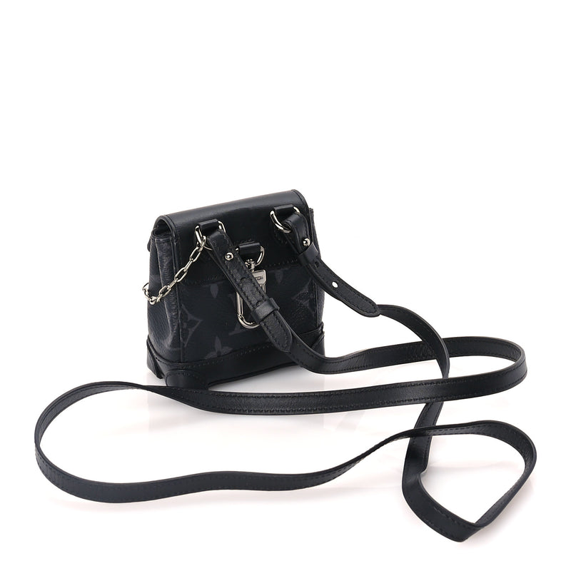  Louis Vuitton Monogram Eclipse Mini Steamer Pouch