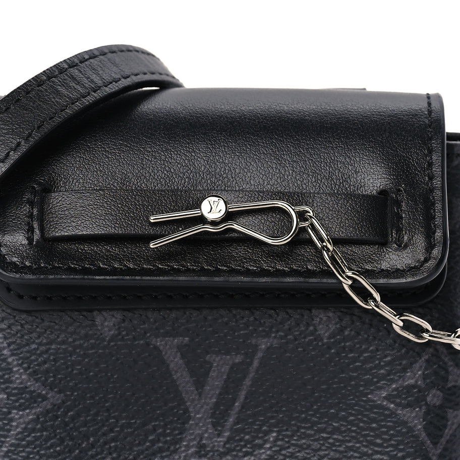 Louis Vuitton Monogram Eclipse Mini Steamer Pouch Image 6