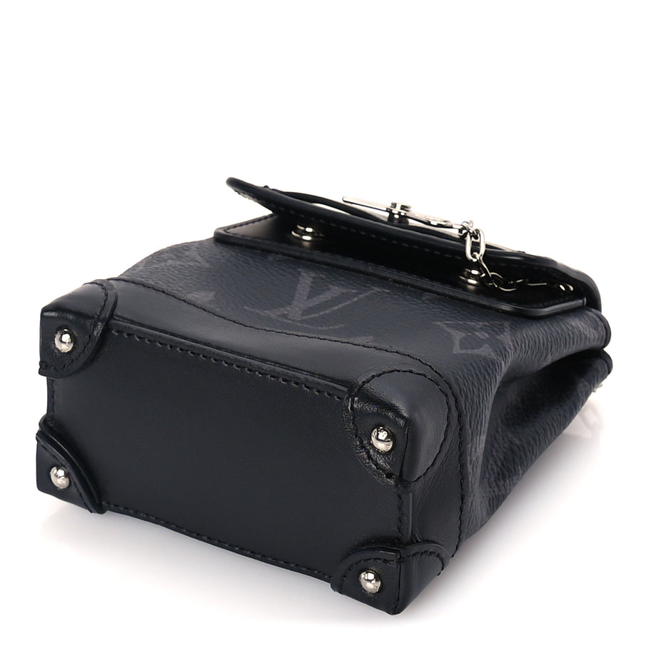 Louis Vuitton Monogram Eclipse Mini Steamer Pouch Image 8