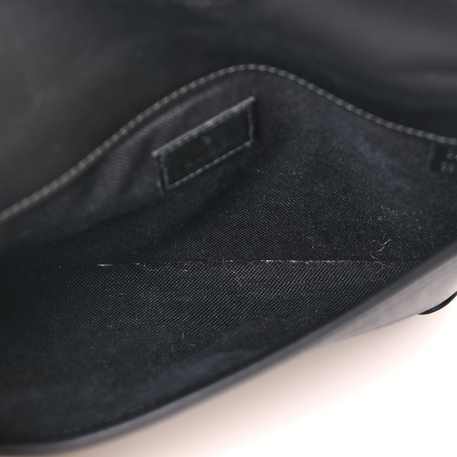 Gucci GG Supreme Monogram Web Slim Belt Bag Black Grey Image 4