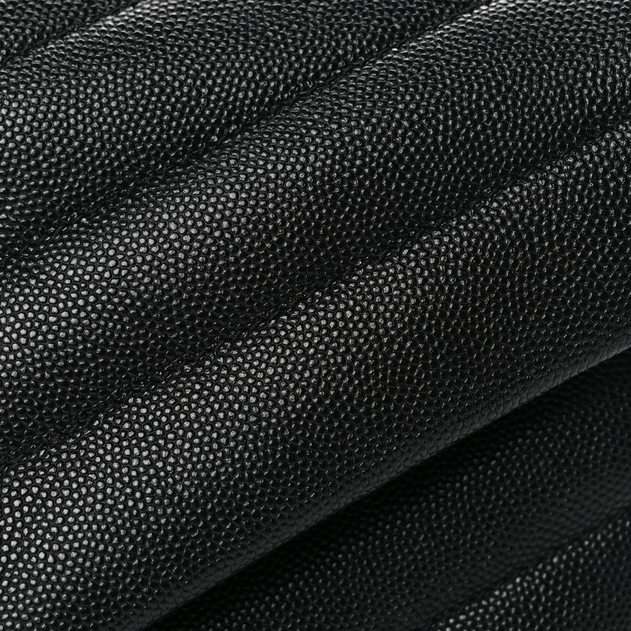 Saint Laurent Grain de Poudre Calfskin Y Quilted Monogram Small Loulou Chain Satchel Black Image 7