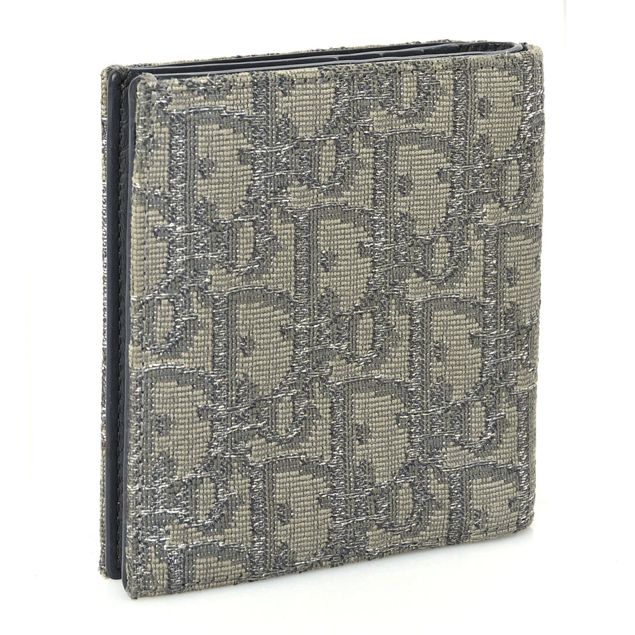 Christian Dior Oblique Bi-Fold Card Holder Grey Image 3