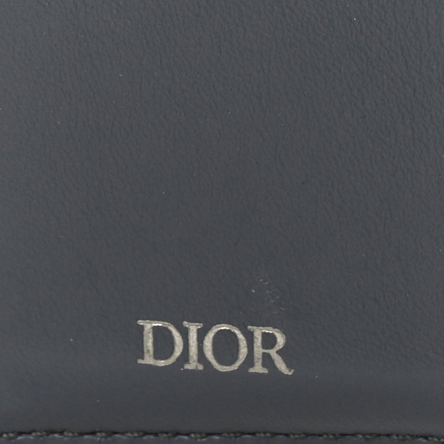 Christian Dior Oblique Bi-Fold Card Holder Grey Image 6