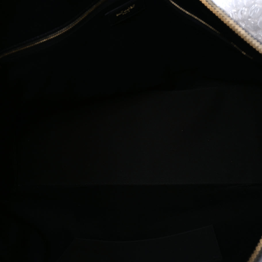 Saint Laurent Grained Calfskin 48H Sac De Jour Duffle Black Image 4