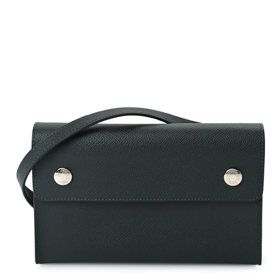 Hermes Epsom Hermesnap Wallet  Vert Amande Image 1