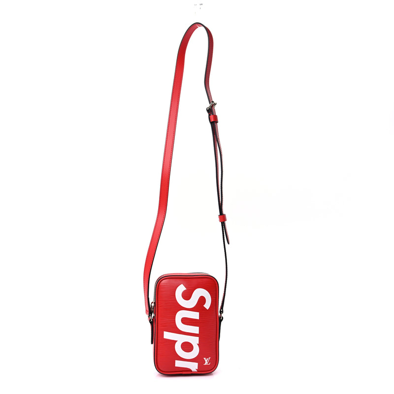  Louis Vuitton X SUPREME Epi Danube PPM  Red