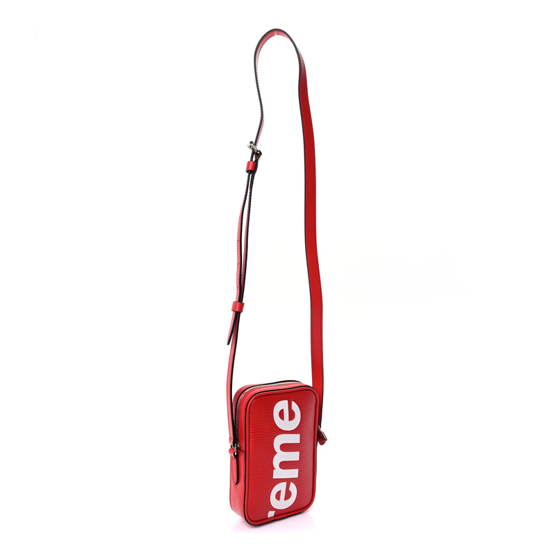  Louis Vuitton X SUPREME Epi Danube PPM  Red