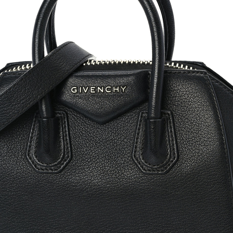 Givenchy Sugar Goatskin Mini Antigona  Black Image 6