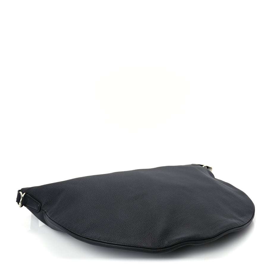 Gucci Grained Calfskin Large B Shoulder Bag Black Image 3