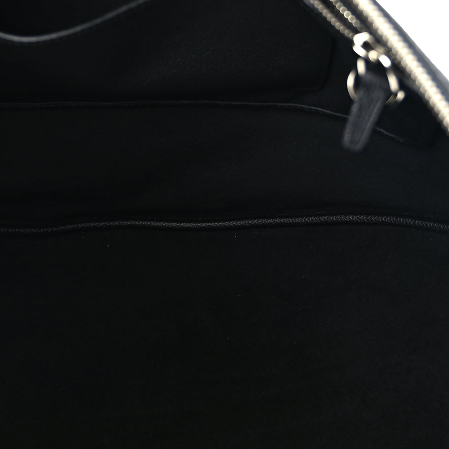 Gucci Grained Calfskin Large B Shoulder Bag Black Image 4