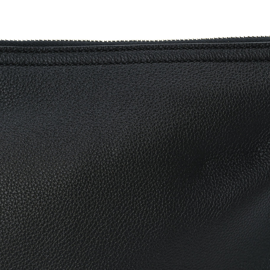 Gucci Grained Calfskin Large B Shoulder Bag Black Image 7