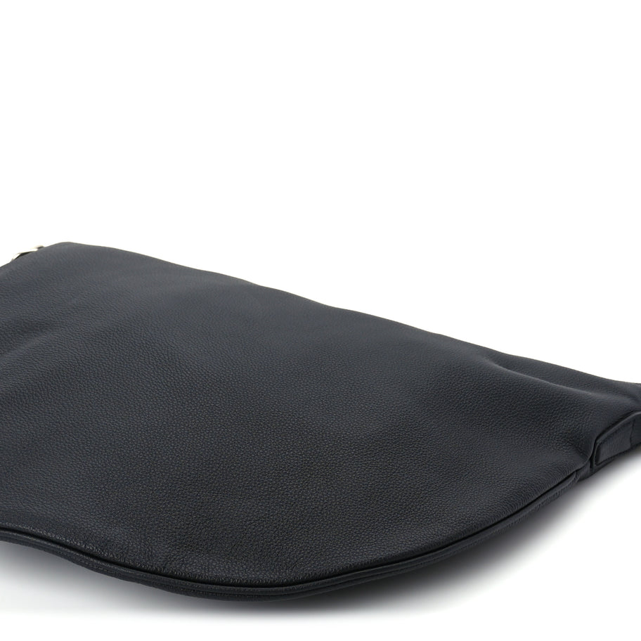 Gucci Grained Calfskin Large B Shoulder Bag Black Image 9