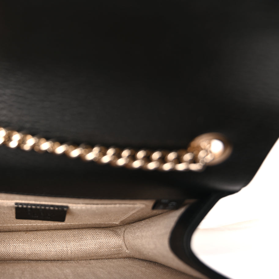 Gucci Dollar Calfskin Small Interlocking G Shoulder Bag Black Image 4