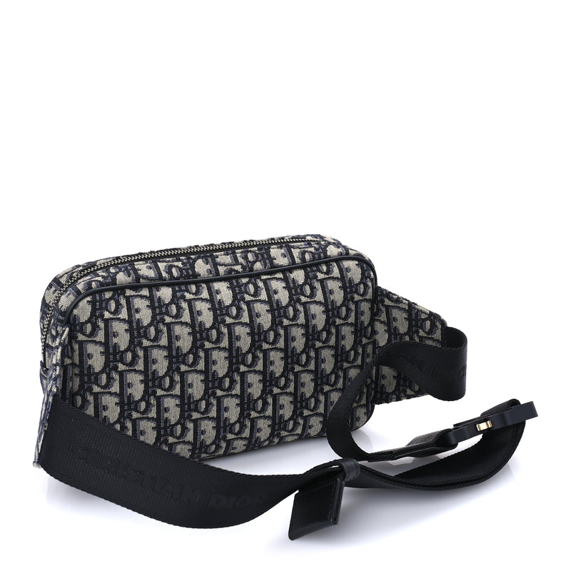  Christian Dior Oblique Belt Bag  Blue