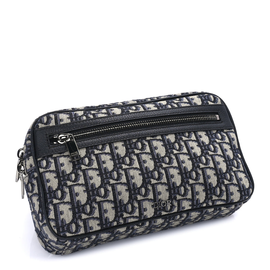 Christian Dior Oblique Belt Bag  Blue Image 3
