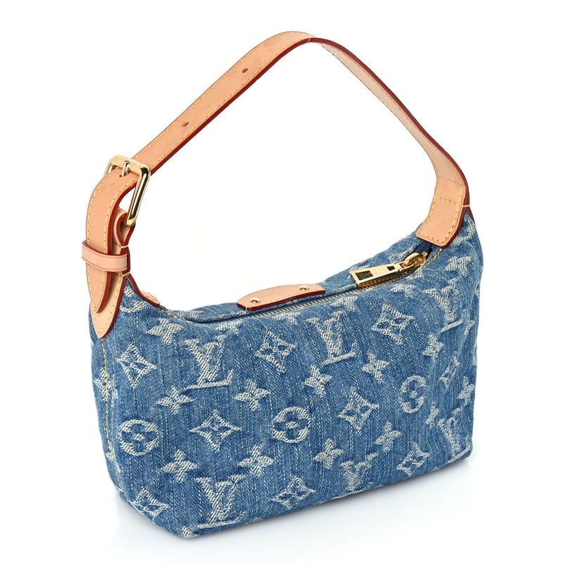  Louis Vuitton Monogram Denim Hills Pochette  Blue