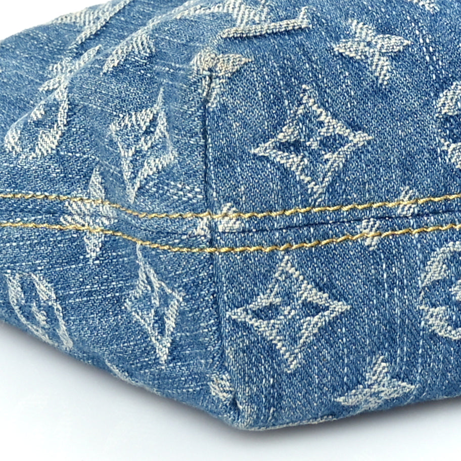 Louis Vuitton Monogram Denim Hills Pochette  Blue Image 7