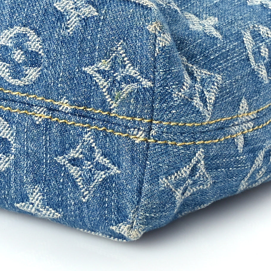 Louis Vuitton Monogram Denim Hills Pochette  Blue Image 8