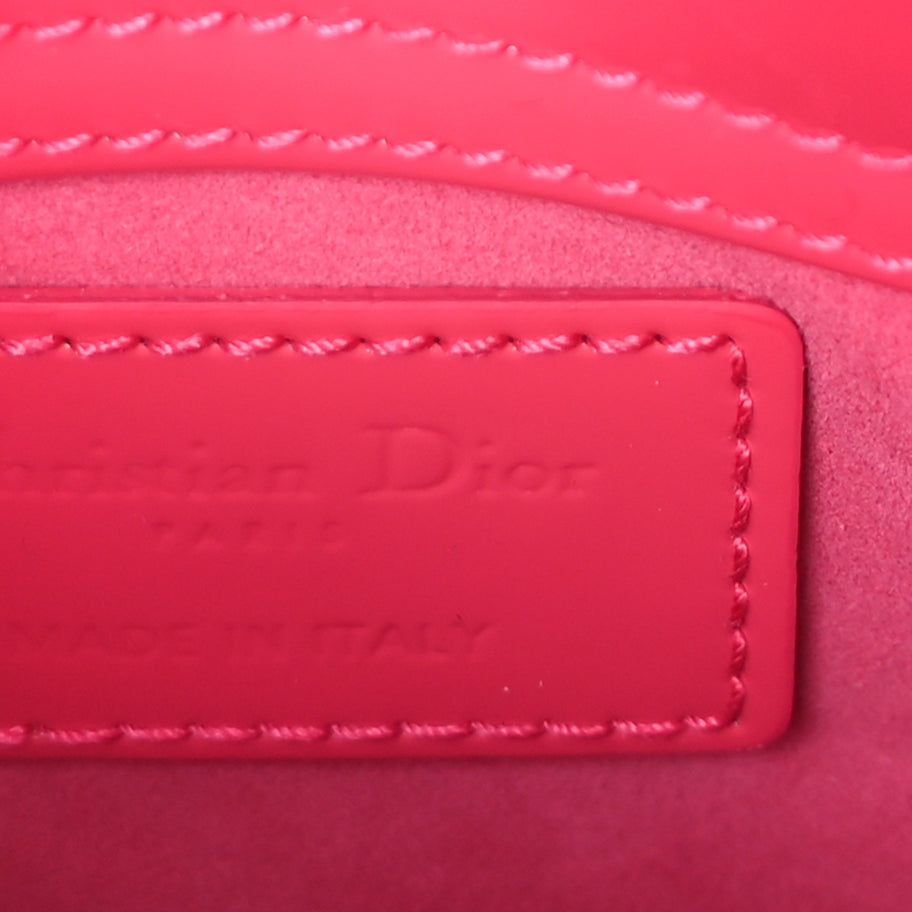 Christian Dior Patent Cannage Micro Lady Dior  Pink Image 5