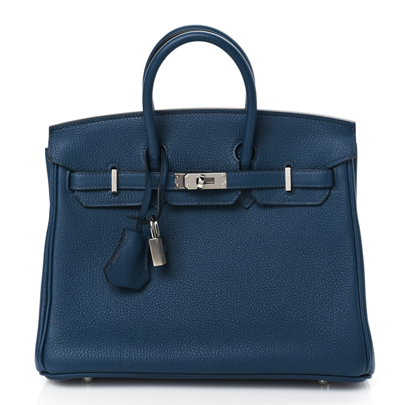  Hermes Togo Birkin 25 Bleu de Prusse