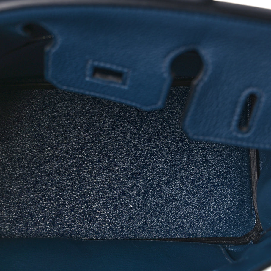 Hermes Togo Birkin 25 Bleu de Prusse Image 5