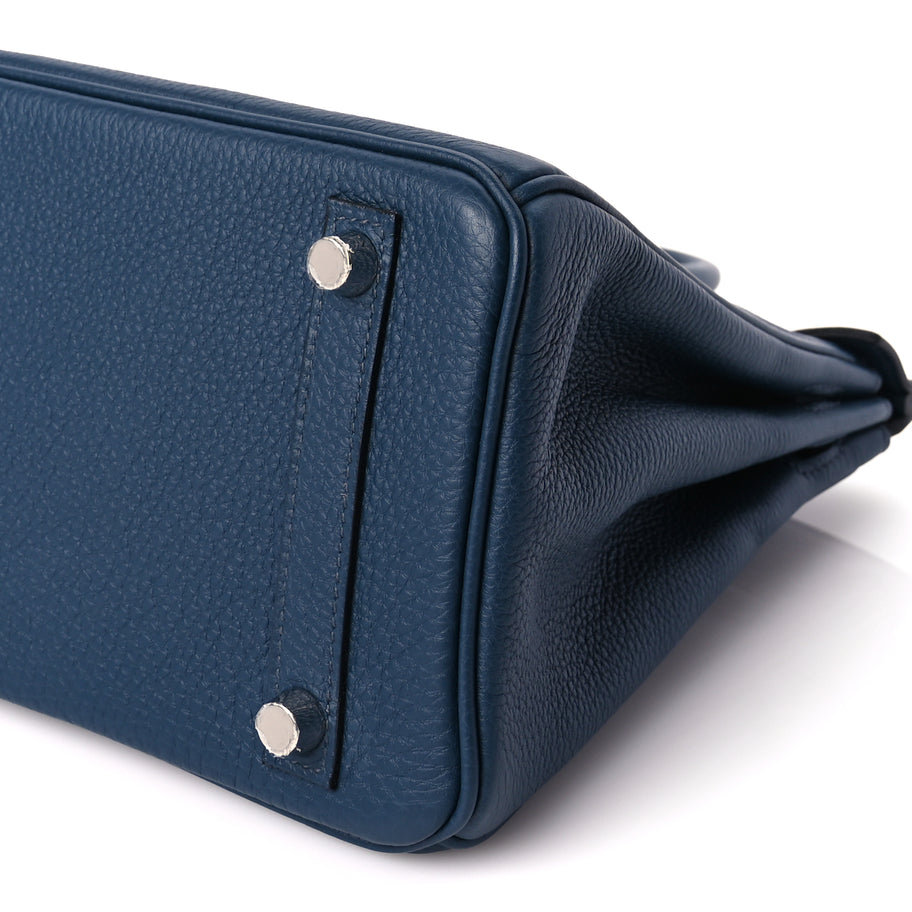 Hermes Togo Birkin 25 Bleu de Prusse Image 10
