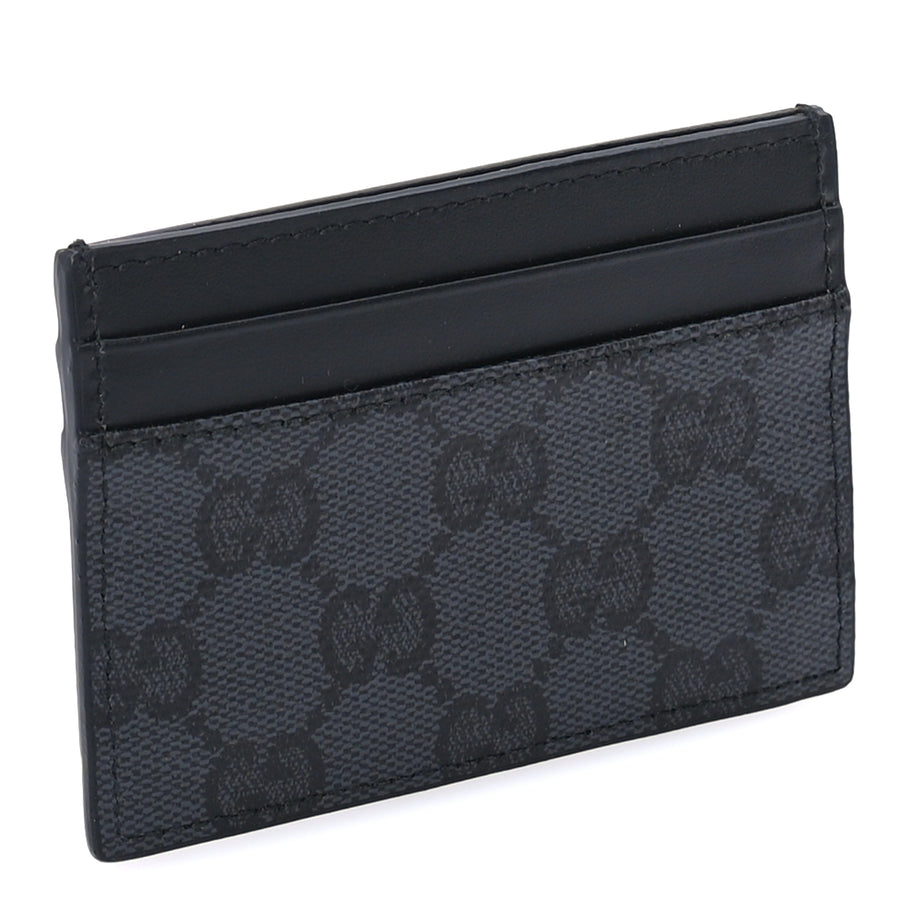 Gucci GG Supreme Monogram Card Holder  Grey Black Image 4
