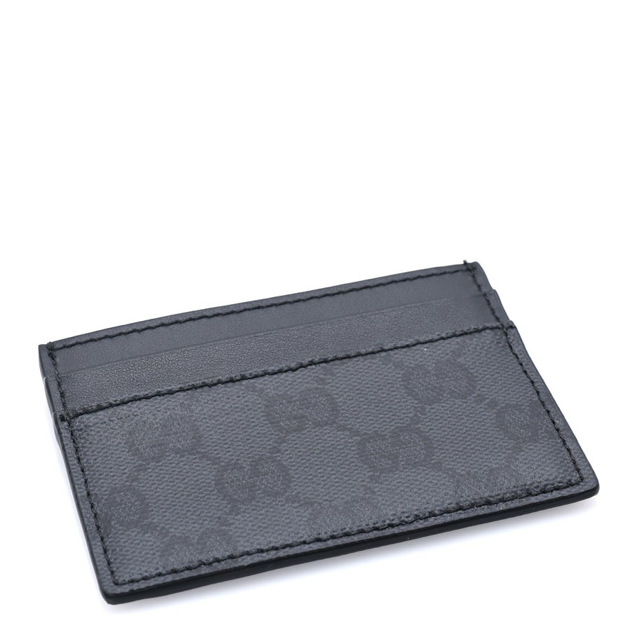 Gucci GG Supreme Monogram Card Holder  Grey Black Image 5