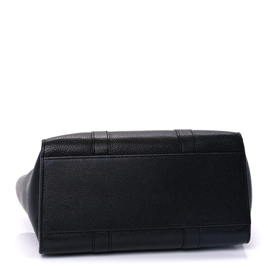Mulberry Small Classic Grain Bayswater  Black Image 3