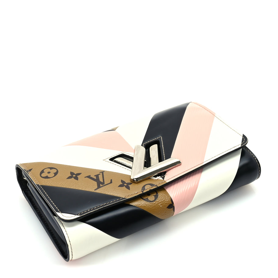 Louis Vuitton Epi Reverse Monogram Twist Chain Wallet Rose Ballerine Image 3