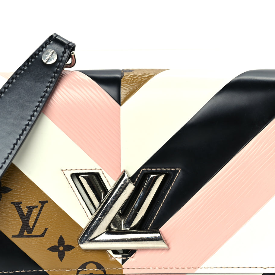 Louis Vuitton Epi Reverse Monogram Twist Chain Wallet Rose Ballerine Image 6
