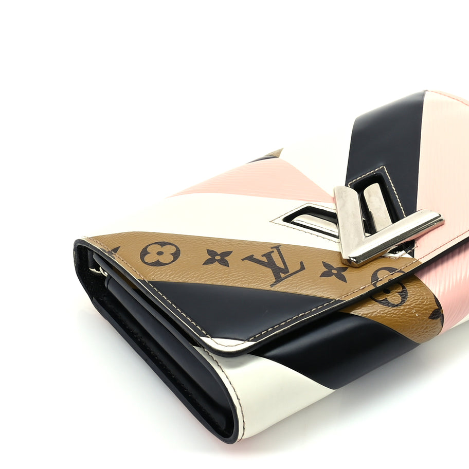 Louis Vuitton Epi Reverse Monogram Twist Chain Wallet Rose Ballerine Image 7