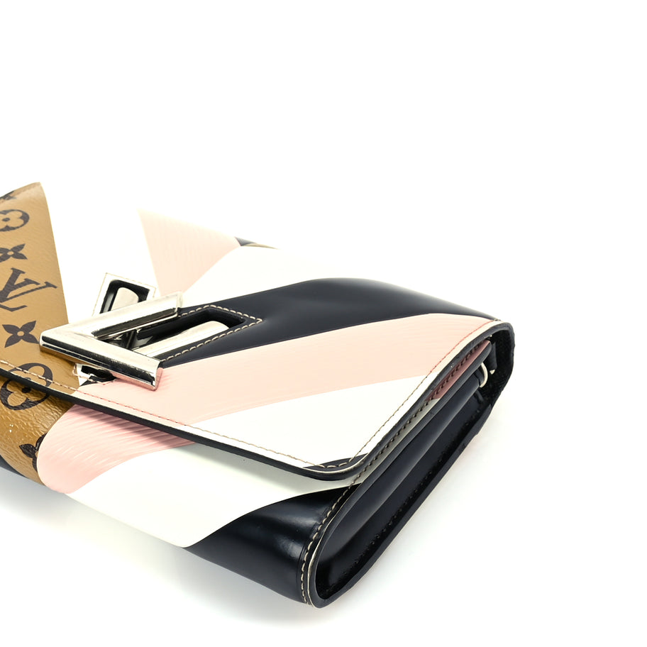 Louis Vuitton Epi Reverse Monogram Twist Chain Wallet Rose Ballerine Image 8