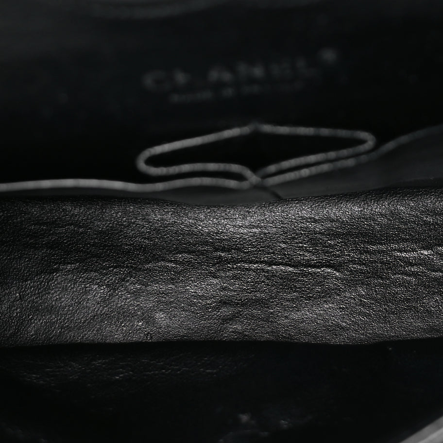 Chanel Patent Quilted Medium Double Flap Black Image 4