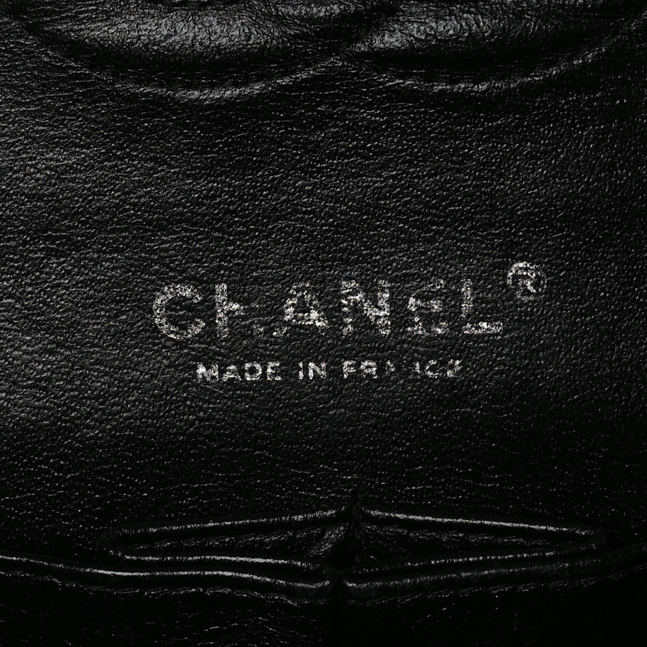 Chanel Patent Quilted Medium Double Flap Black Image 5