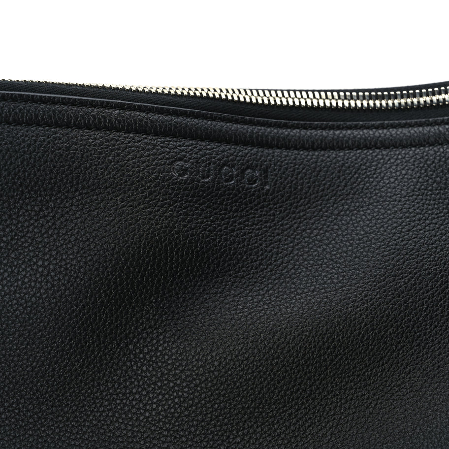 Gucci Grained Calfskin Large B Shoulder Bag Black Image 6