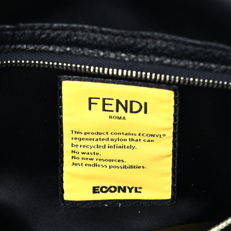 Fendi Econyl Cuoio Romano Multipocket Baguette Black Image 5