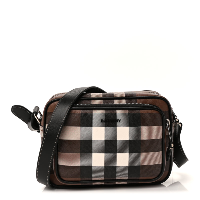  Burberry Canvas Check Paddy Messenger  Birch Brown