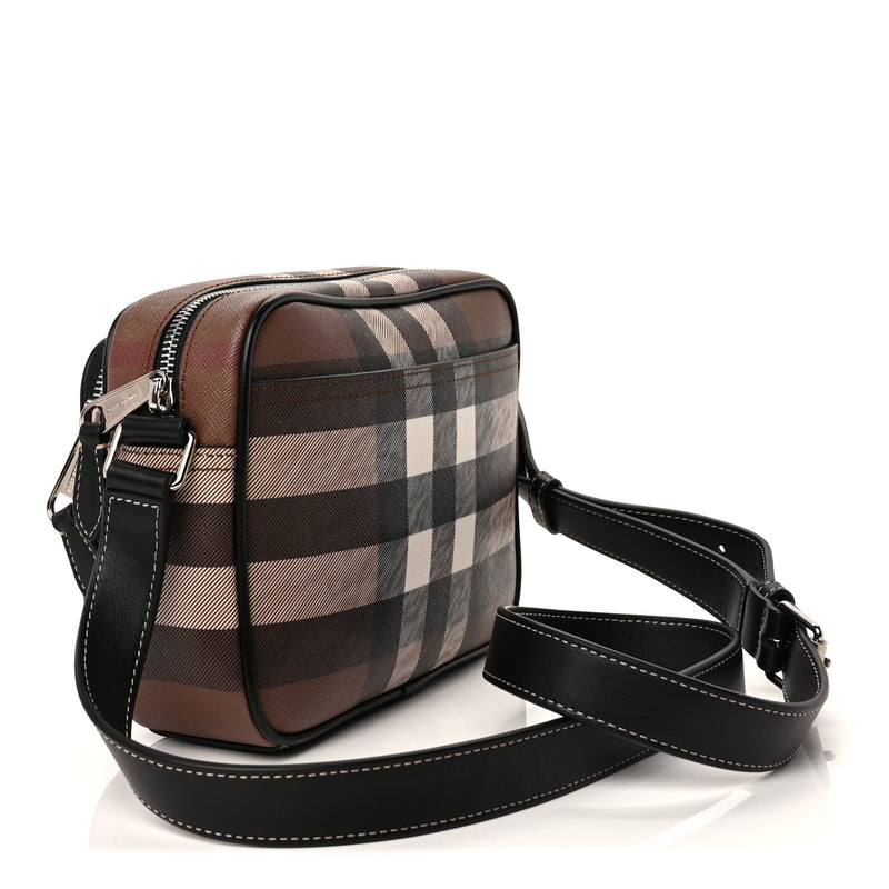  Burberry Canvas Check Paddy Messenger  Birch Brown