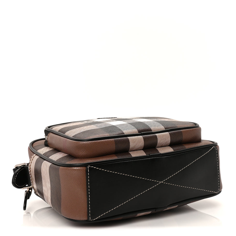 Burberry Canvas Check Paddy Messenger  Birch Brown Image 3