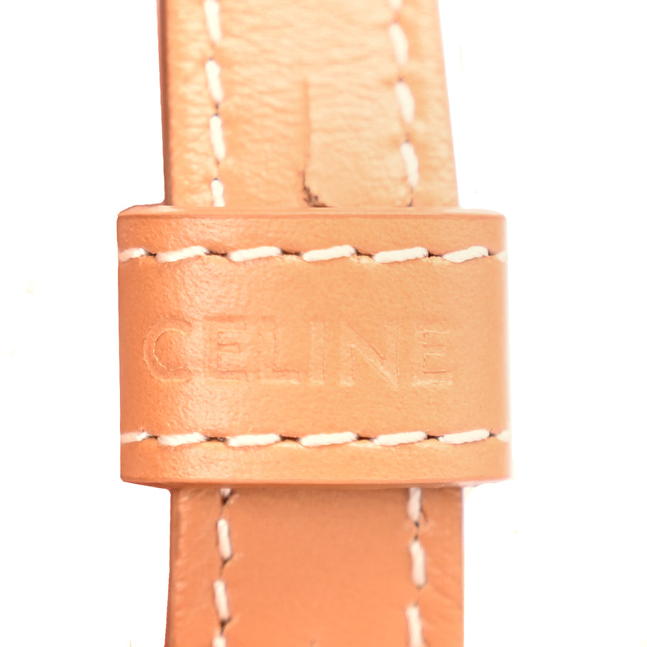 Celine Canvas Calfskin Mini Vertical Cabas Natural Tan Image 13