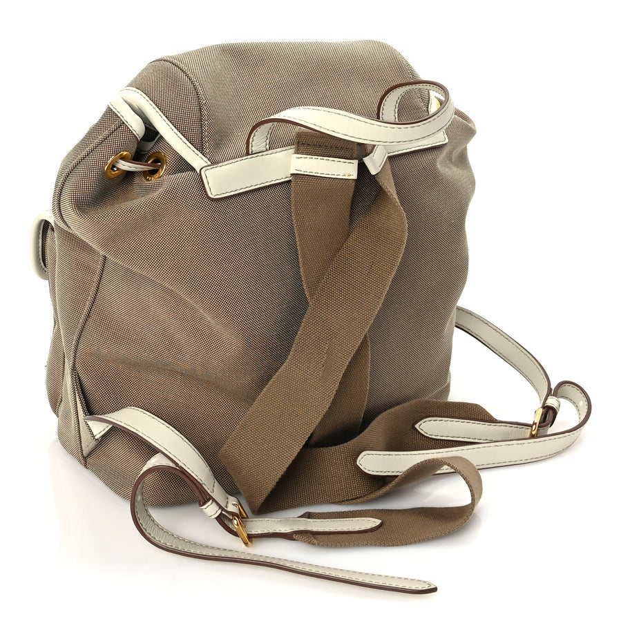 Prada Jacquard Logo Rucksack Backpack  Talco Image 2