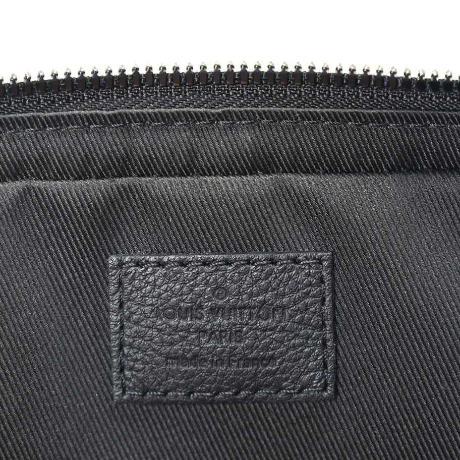 Louis Vuitton Calfskin Monogram Shadow Trio Messenger  Black Image 5