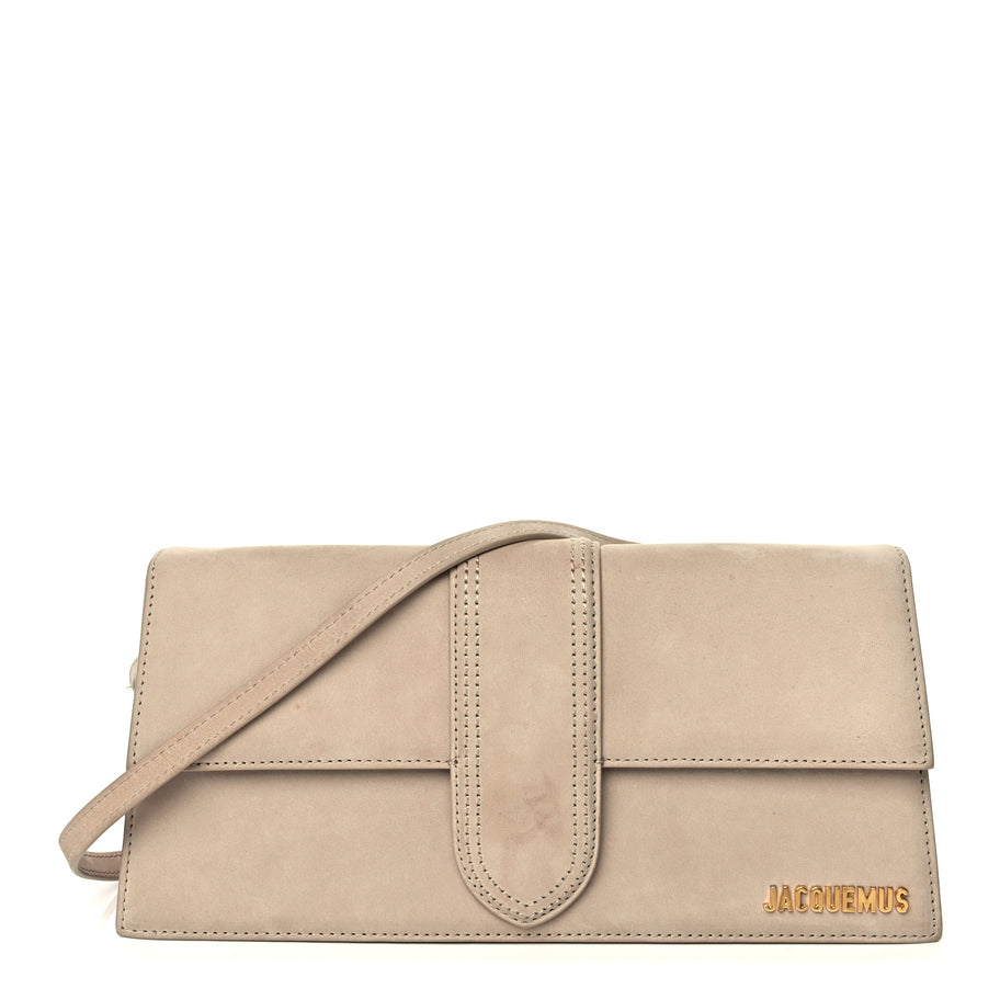 Jacquemus Suede Le Bambino Long Dark Beige Image 1
